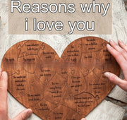 2025 New Valentine's Day Wooden Love Puzzle Resons Why I Love You