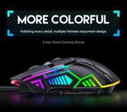 Wired Mouse 6D Colorful  Luminous Mouse