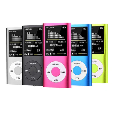 Mp3 Player Music Playing With Fm Radio Video Ebook Player Rechargeable Battery