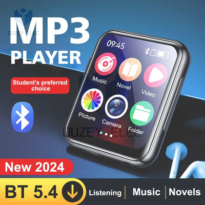 MP3 Music Player with Bluetooth 5.4 HiFi MP4 Walkman Full Touch Screen