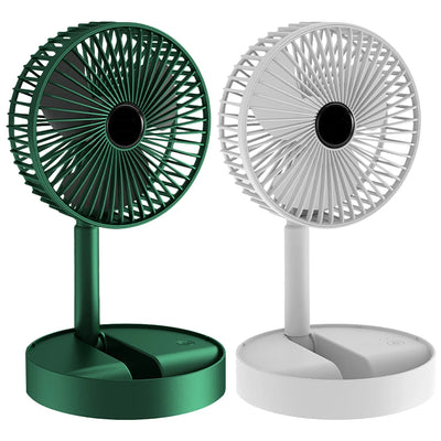 Portable Desk Fan Outdoor Camping Mini Floor Fan 4-Speed Home Silent Electric Fan