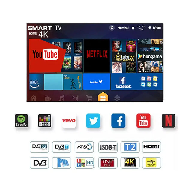 40 43 50 55 65 inch smart tv LED televisions 4K android TV