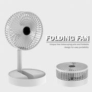 Portable Desk Fan Outdoor Camping Mini Floor Fan 4-Speed Home Silent Electric Fan